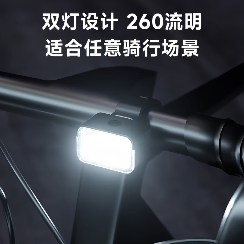 适用捷安特登山自行夜骑灯超亮强光前灯尾灯公路原装骑行装备 青蛙灯【2红】+10颗电池