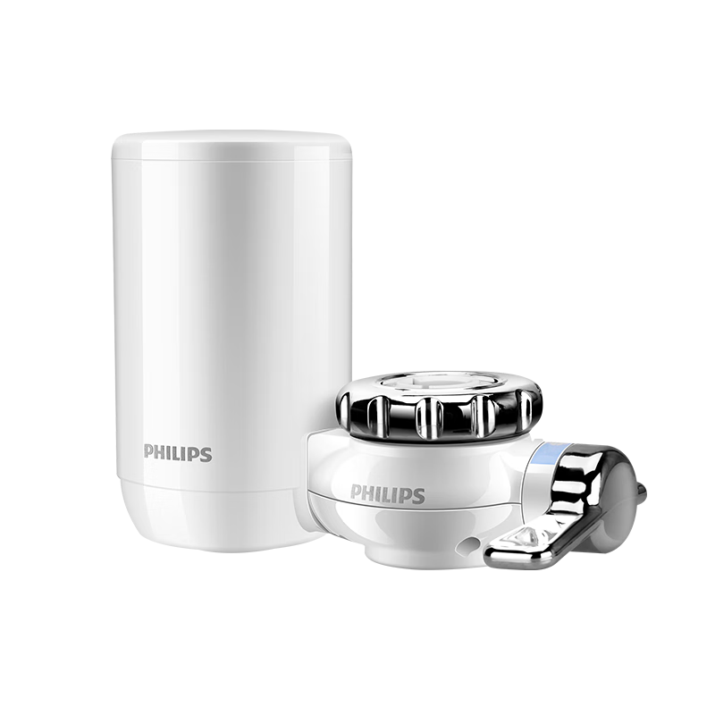 飛利浦（PHILIPS）水龍頭凈水器廚房自來(lái)水前置過(guò)濾器 超濾直飲濾水器 WP3811一機(jī)兩芯套裝