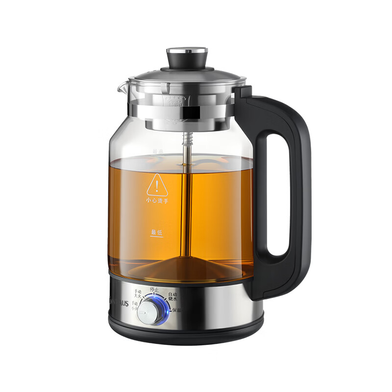 金正养生壶烧水壶热水壶恒温壶养生烧水壶煮茶壶煮茶器泡茶壶一体机全自动玻璃保温小家用 304蒸煮双网【5档调节+速热保温】 2.6L