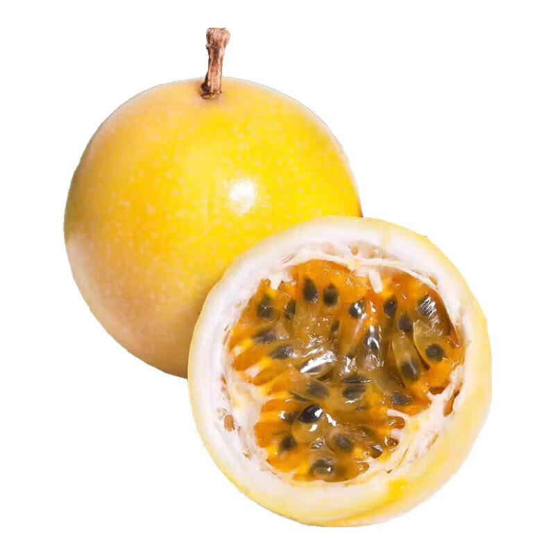 黄金百香果酸甜可口当季新鲜水果 10个(中大果70~90g) 京东折扣/优惠券