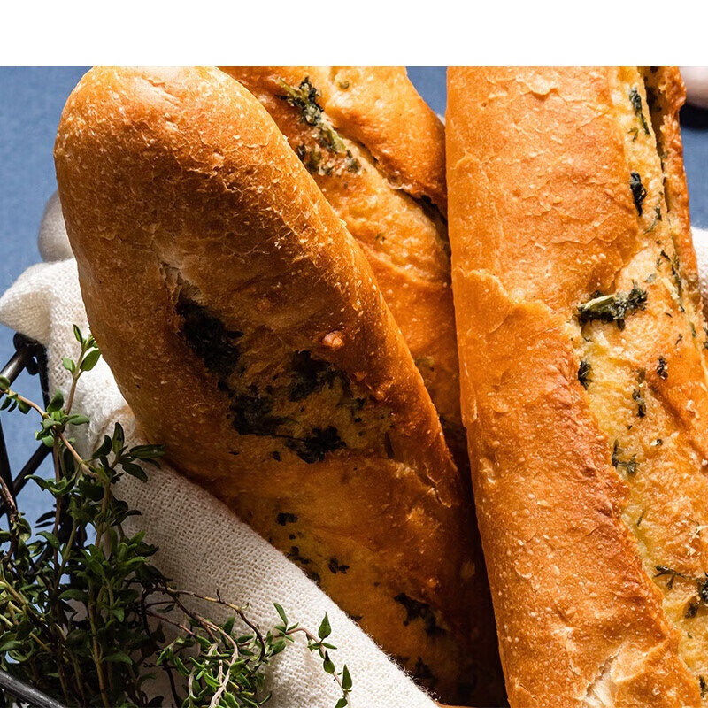 德祥隆蒜蓉法式面包蒜香法棍面包全麦无油早餐零食整箱代餐 蒜香法棍