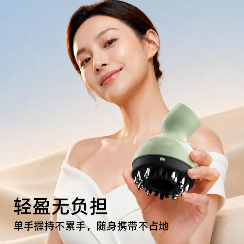凯诗捷多功能电动经络刷刮痧拔罐仪一体机疏通经络全身通用按摩肚子刷腹刮腿燃脂收腰瘦肚子神器实用礼物 D6智能三合一(负压/RL光养护/ems脉冲)