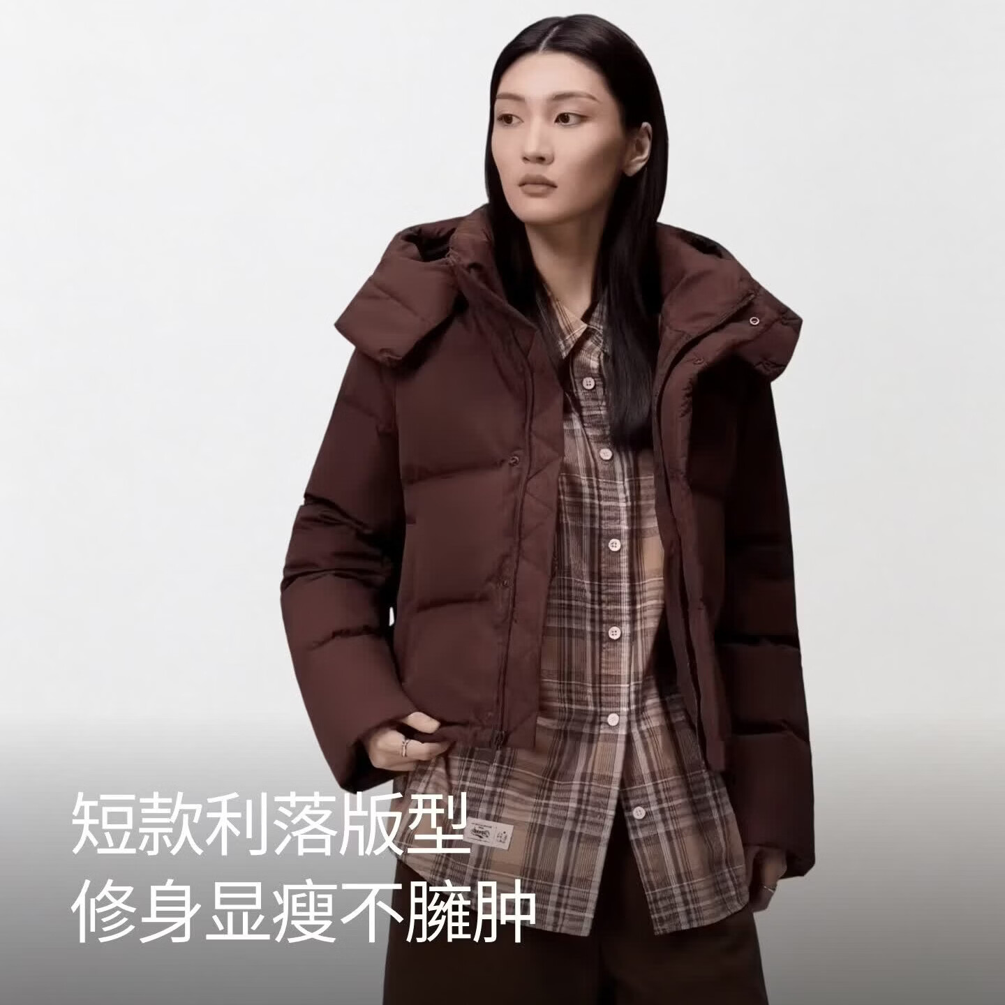 【京东直采】反季特惠95白鸭绒冬季可拆卸帽女短款泡芙羽绒服外套 白色 【95白鸭绒】 S 90-110