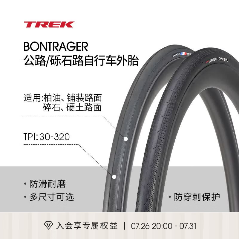 崔克（TREK）轻质坚韧防滑防穿刺公路/砾石自行车外胎真空胎/开口胎 Aeolus Elite  700X28C 开口胎专业竞速款