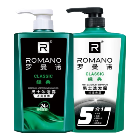 ���ڲ���������ŵ��ROMANO����ʿ��ԡ¶ϴ��ˮ��װ������ˬ����ȥм��ʪ��ԡ¶ϴ��������� ����ϴ����װ600g*2 82.9Ԫ