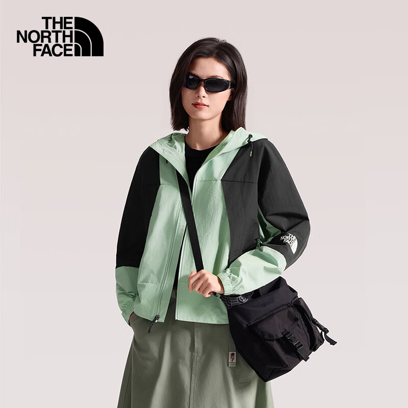 北面（The North Face）夹克女户外运动春秋撞色长袖外套防风登山服 8EXC LGO M