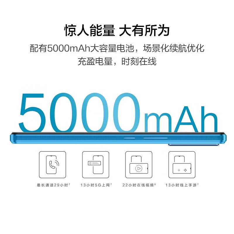 Hi nova U-magic 优畅享50 plus 5G智能手机 【未激活】 海雾蓝【8GB+128GB】标配版