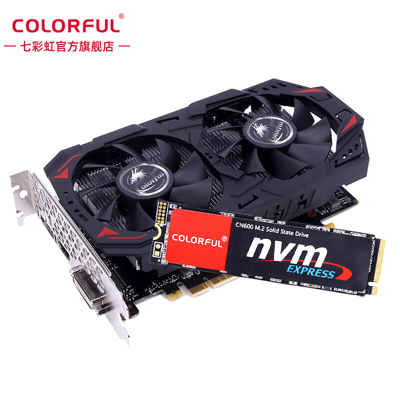 七彩虹(colorful)geforce gtx1050ti 灵动鲨 4g v3游戏办公独立电脑