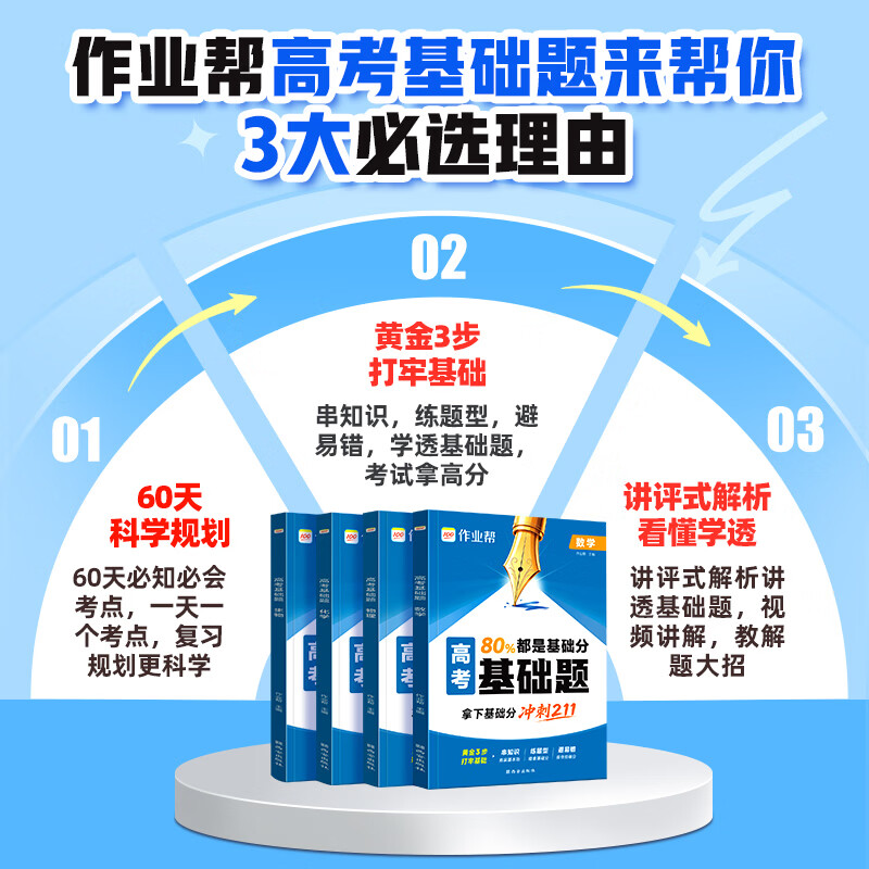 作业帮2027新版高考基础题刷透真题数学物理化学生物高中易错题高三一轮复习必刷题全国通用 【2027新版】高考基础题(数学)