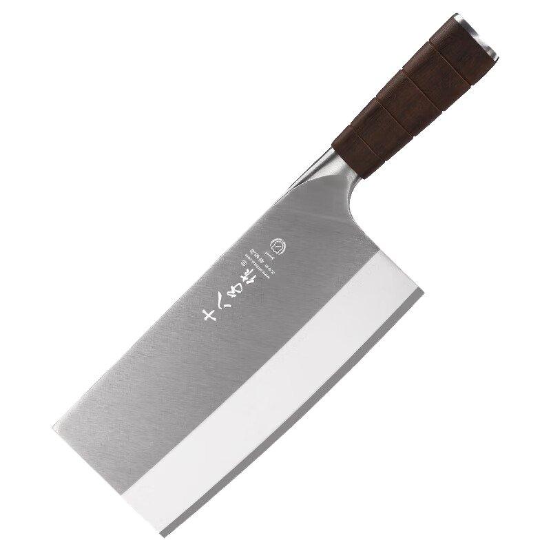 十八子作 刀具90鉻三合鋼菜刀中式家用廚師刀切菜斬切兩用刀陽江十八子刀 名鋒三合鋼斬切刀1號大號
