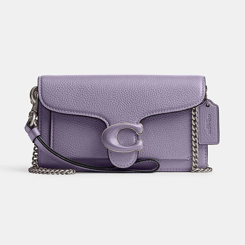 蔻驰(coach)tabby crossbody 翻盖式链条小方包 女士手拿包 单肩斜