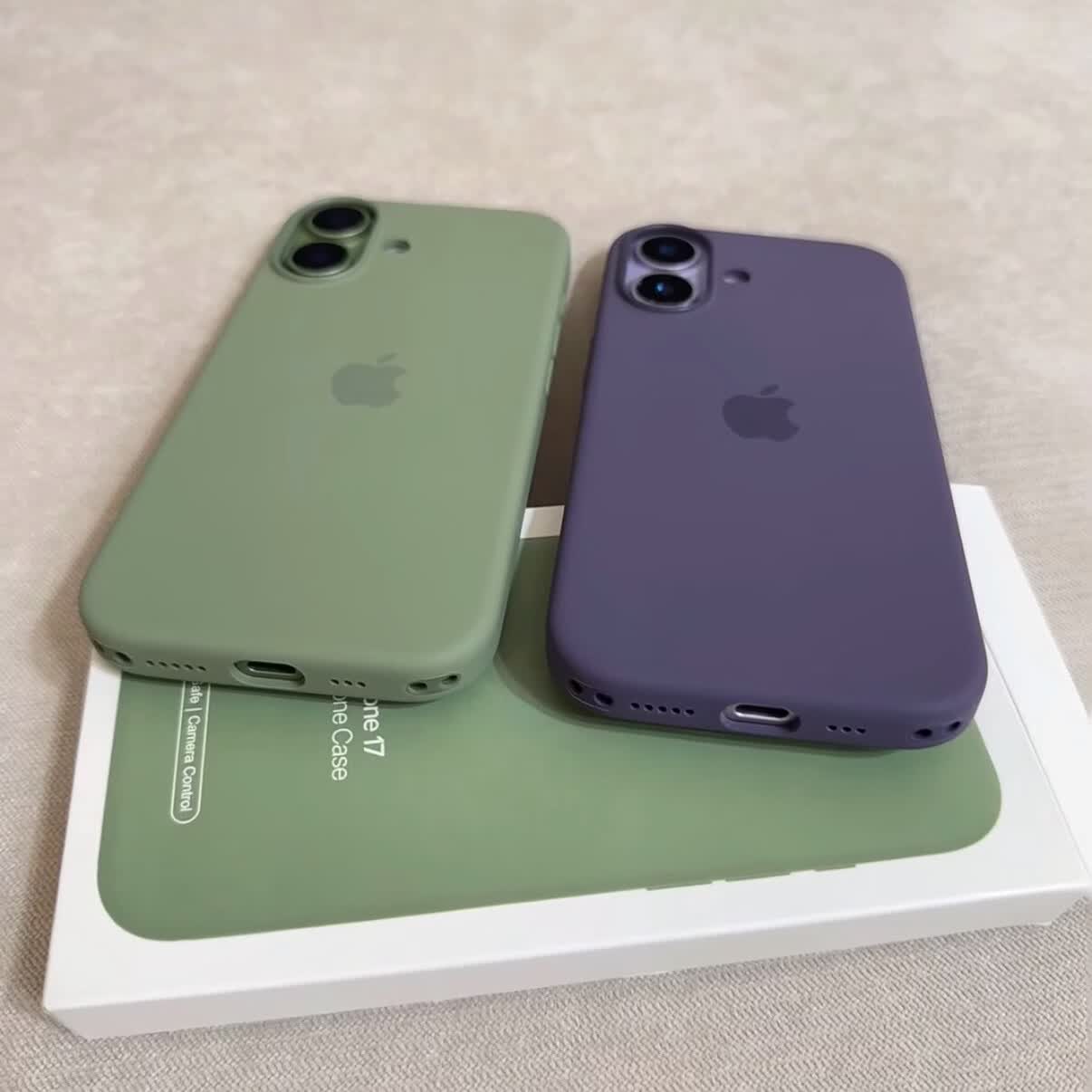 iPhone17/17pro/ 17 Pro Max磁吸动画液态硅胶保护壳 (现货速发) 雾紫色 17proMax