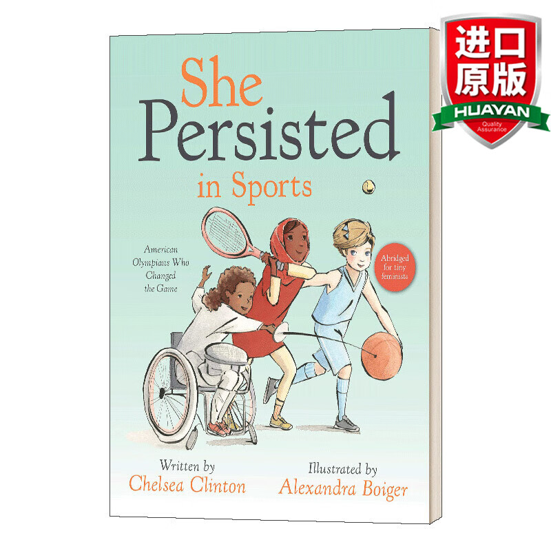 英文原版绘本 她坚持体育 改变比赛的美国奥运选手 英文版 进口英语