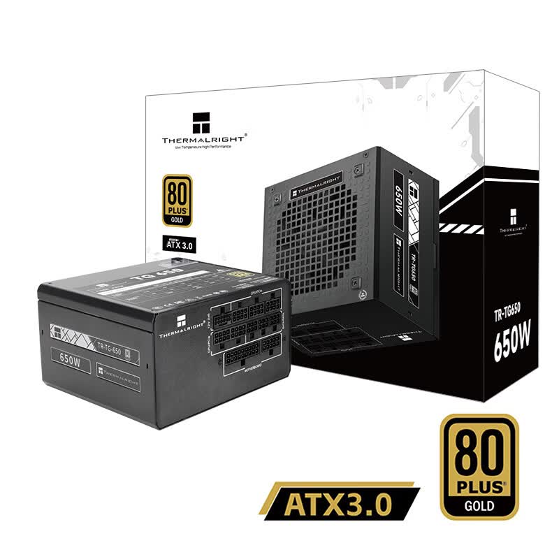 利民（thermalright）额定650W TR-TG650 金牌全模组  全日系电解电容 14CM小机身  ATX3.0电源 80PLUS金牌认证