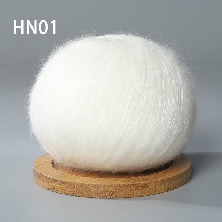 tole万支不扎人高端长毛幼马海毛细线毛线团长绒 白色 m01白色