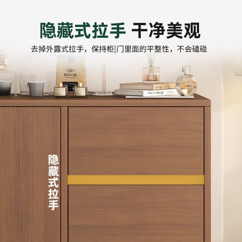 窄款餐边柜靠墙收纳柜餐柜家用木质斗柜现代简约客厅一体2026新款 【四门窄款】暖白色120CM