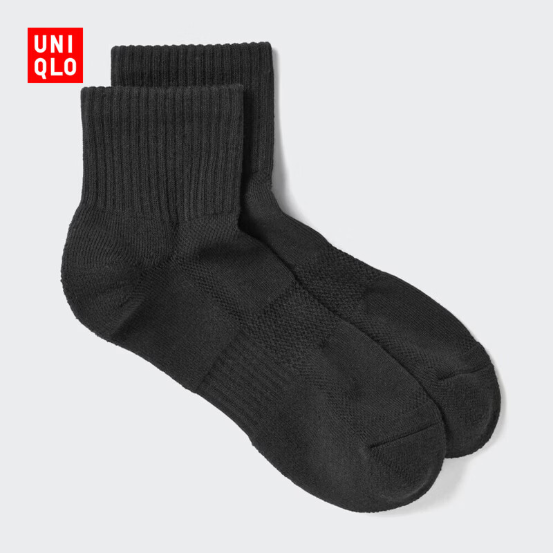 优衣库袜子男装中筒袜482632 479542 486915 486915/09黑色 M /L/27~29 cm