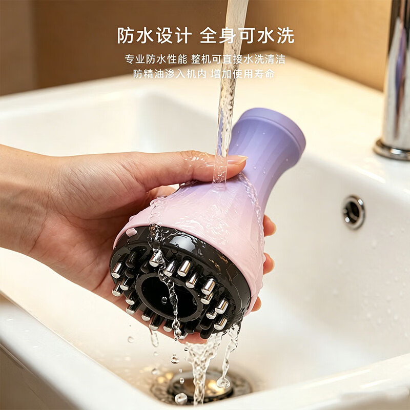 凯诗捷多功能电动经络刷刮痧拔罐按摩仪礼物肩颈腰背一体机疏通经络全身通用按摩器肚子刷腹刮腿减肚收腰 智能三合一(负压/RL光养护/ems脉冲)实用好礼