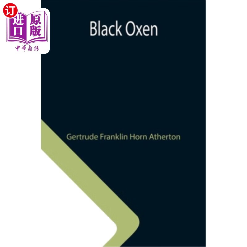 海外直订black oxen 黑色的牛