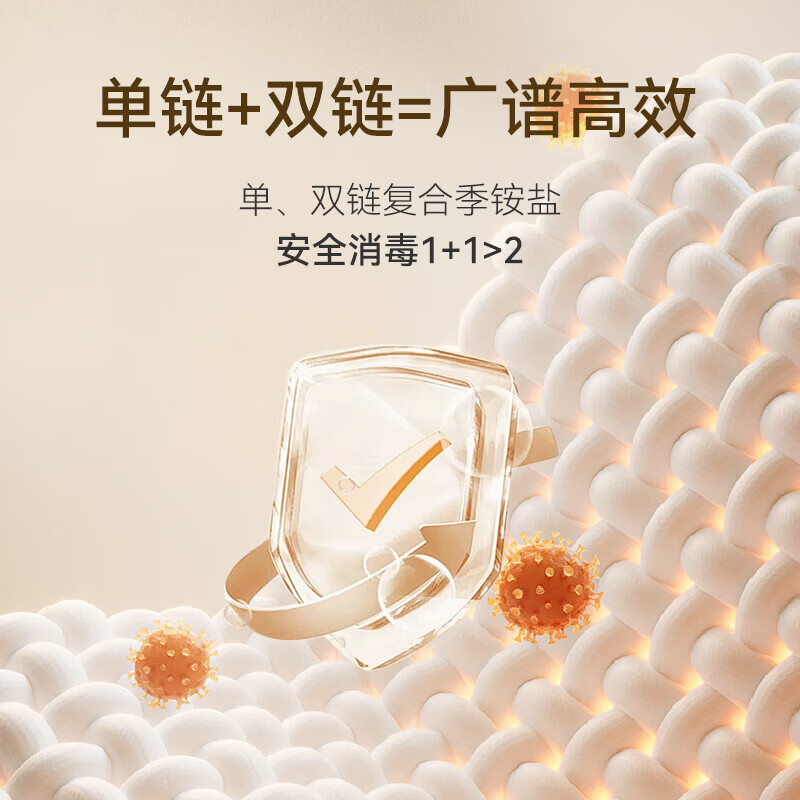 安洁(Anzeel)复合季铵盐消毒液 室内地板家居清洁除菌液 灭活甲型流感病毒 消毒液超值囤货装2L*2瓶