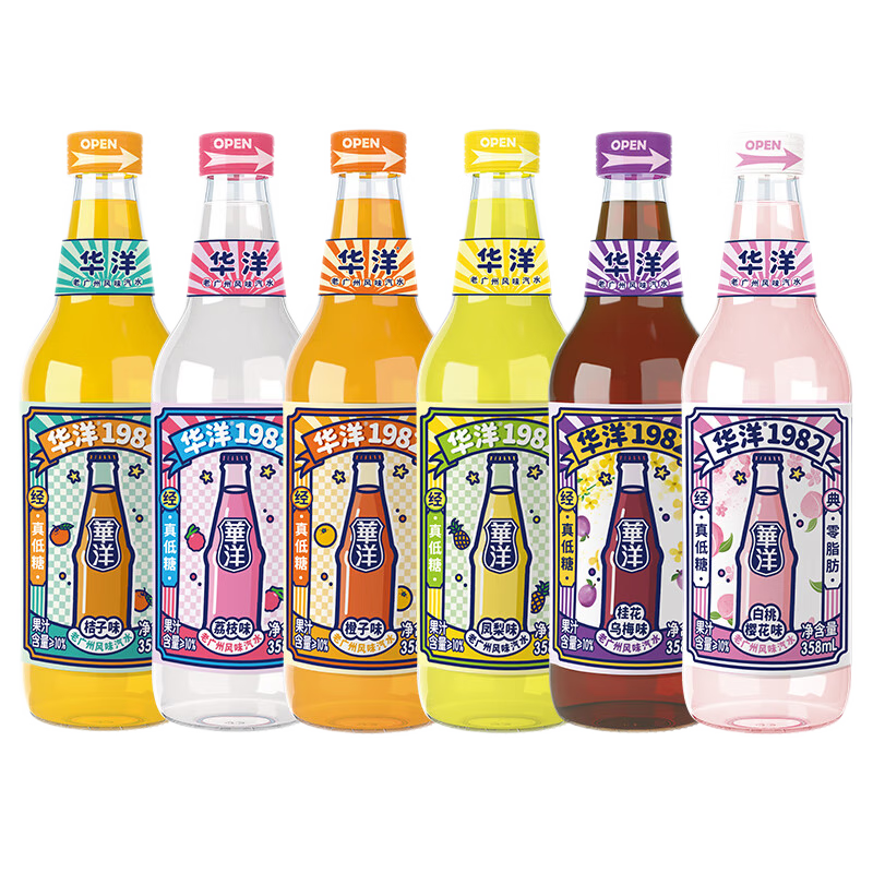 华洋1982玻璃瓶汽水:口感丰富,品牌保障,价格变化趋势报告