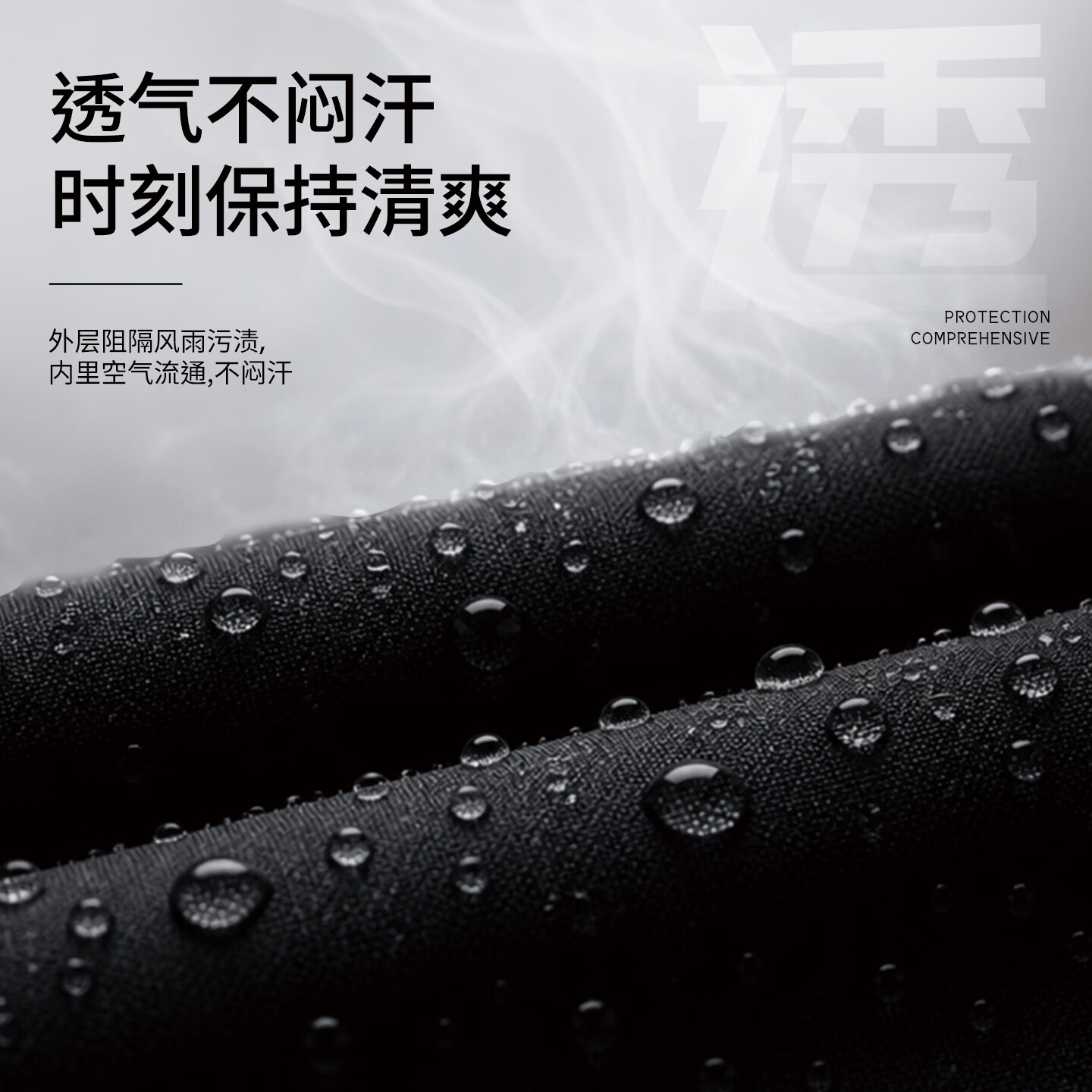 蓝之旺 夹克外套男2026秋季新款商务休闲工装防风防泼水工作服上衣男装 薄款深兰 XL