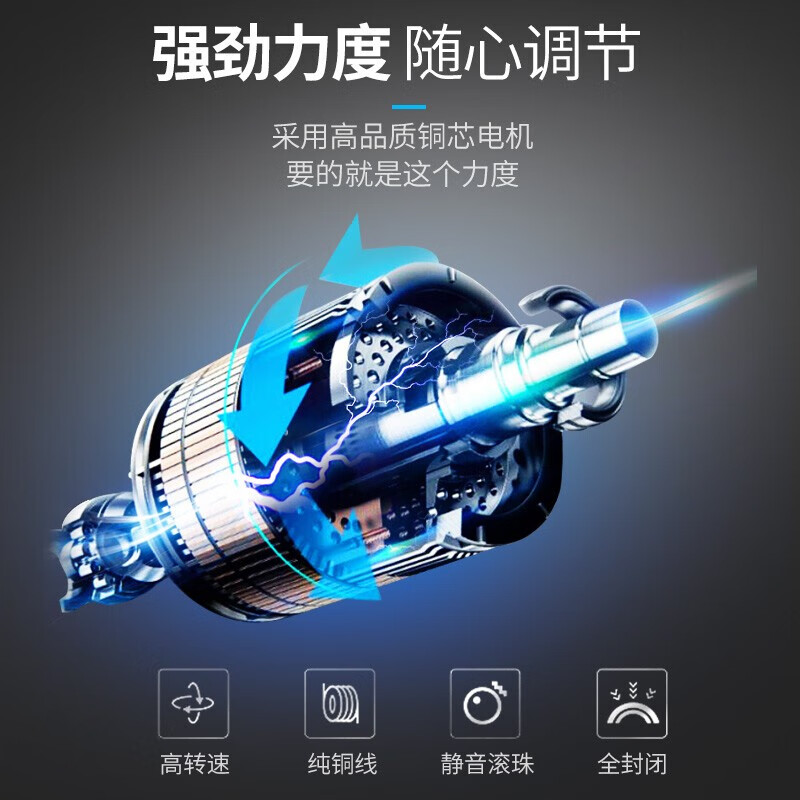 立昌（LiChang）颈椎按摩器全身电动手持式按摩棒震动小海豚按摩仪肩部颈部  送父母女友推荐【父亲节礼物】 旭日金