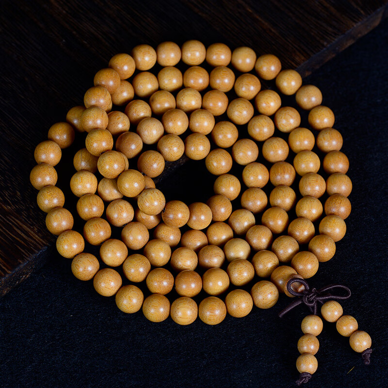 吉方圆东加檀香老山檀手串男女款黄肉老料檀香木文玩佛珠易包浆 8mm*