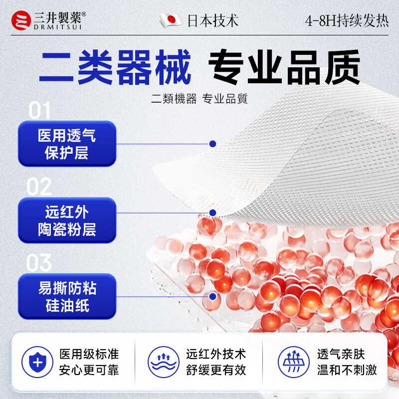 三井制药膝盖滑膜炎膏药贴关节疼痛半月板滑膜积水积液护膝肿胀冷敷贴 买3送2 到手5盒【98%客户选择】 10贴*3盒