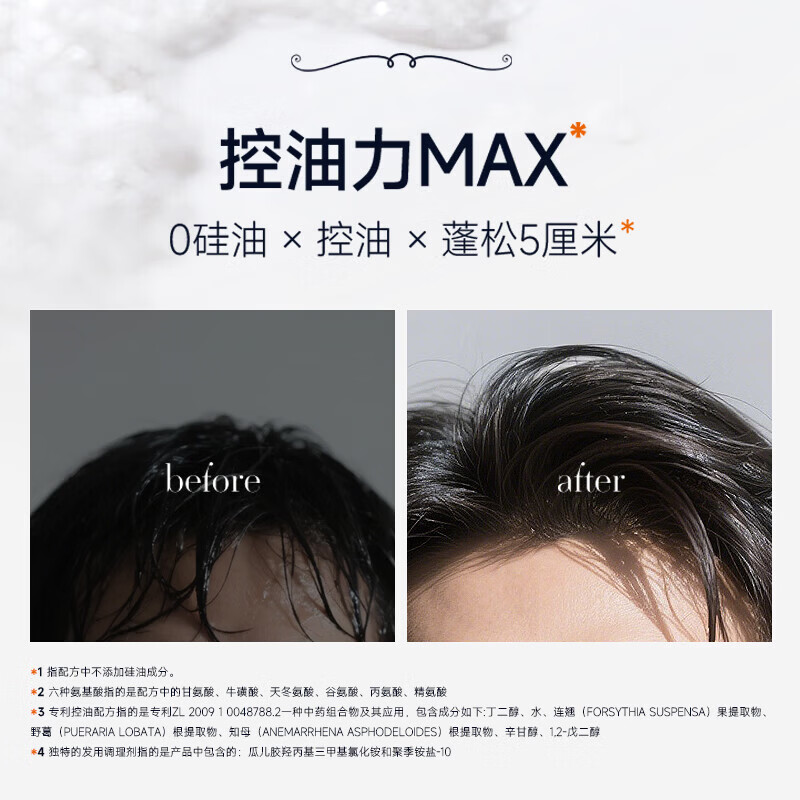 布克兄弟(BrooksBrothers)控油蓬松男士洗发水控油紧致洗头膏持久留香生姜丰盈强韧洗发露 【高端男士专研】控油洗发水460ml