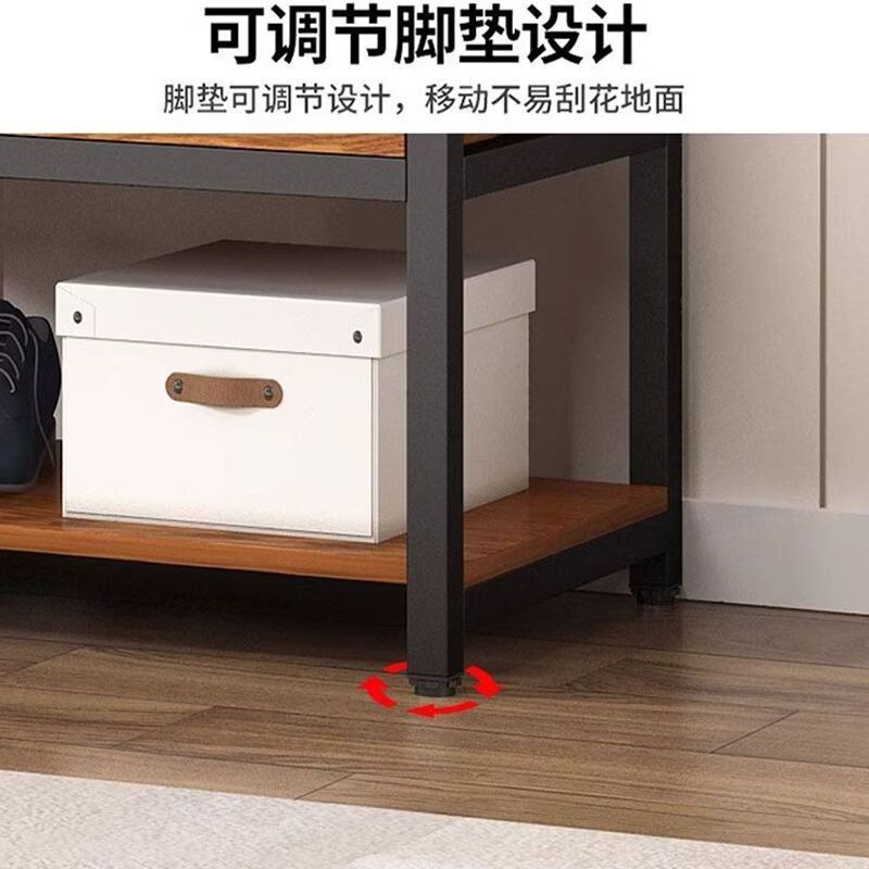 巧童匠衣帽间架子组装卧室落地挂衣架定制双层组合衣帽架简易开放式衣柜 御蓝湾#【加厚钢架/加倍用量】 双层双抽转角【10*10cm】定