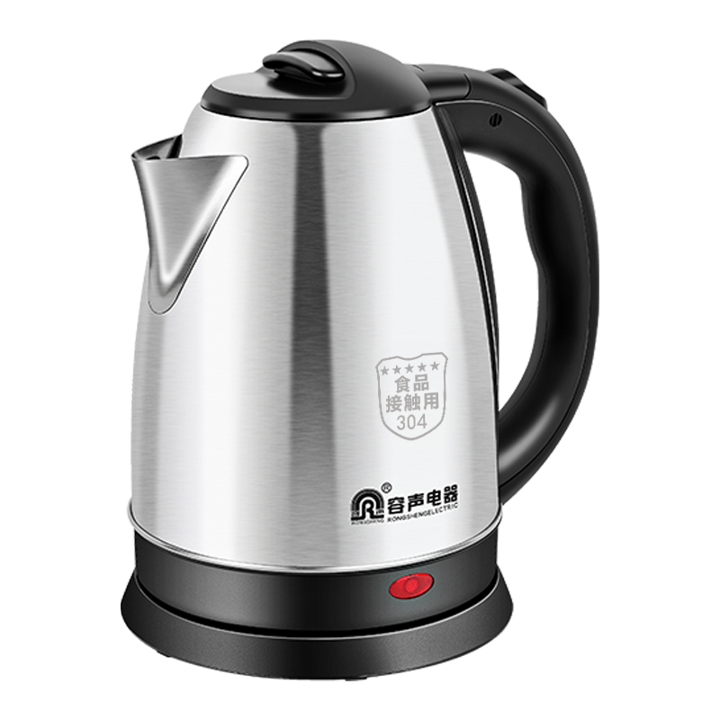 容声家用热水壶电热水壶智能温控2l大容量快壶304不锈钢电水壶自动