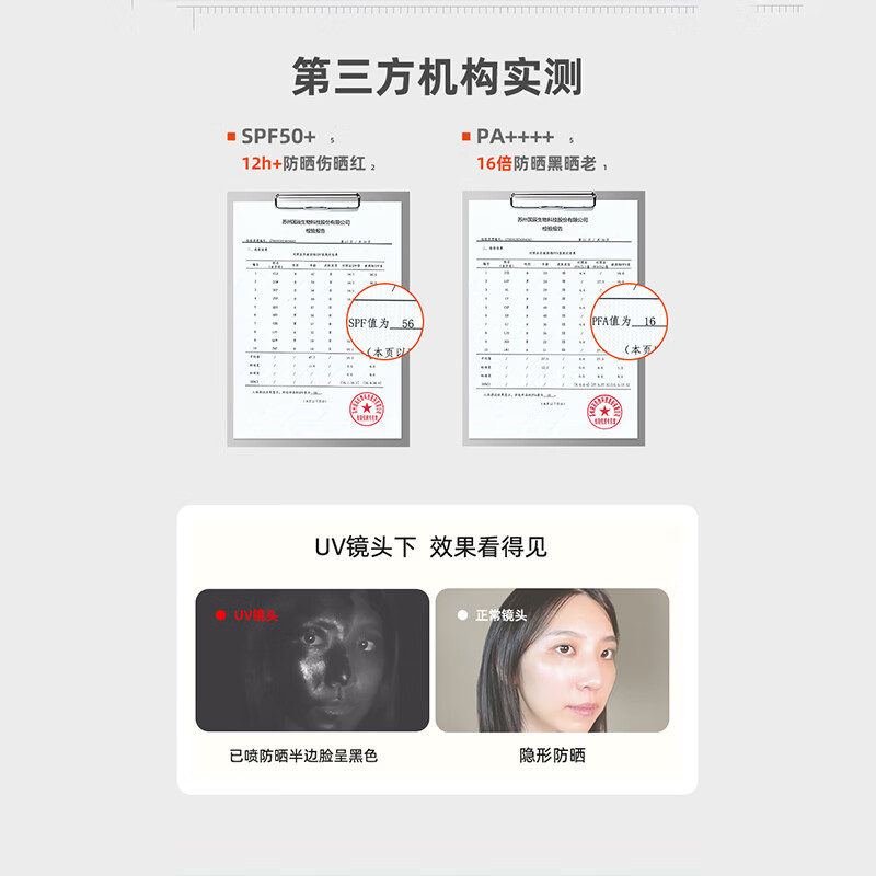 RE:CIPE 玥之秘美白防晒喷雾面部隔离男女防晒霜军训户外SPF50+ PA++++ 【可上飞机高铁】防晒喷雾88ml*2