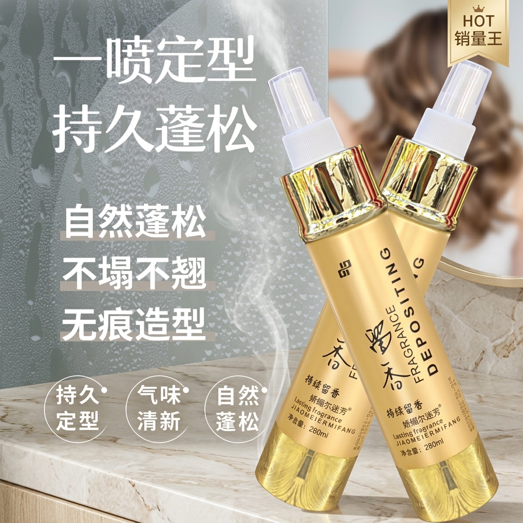 独品发舞留香dp娇媚儿特硬定型干胶72小时发胶持久芳香独品迷香喷雾280ml 5瓶
