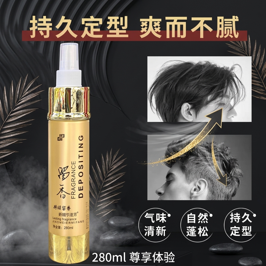 独品发舞留香dp娇媚儿特硬定型干胶72小时发胶持久芳香独品迷香喷雾280ml 5瓶
