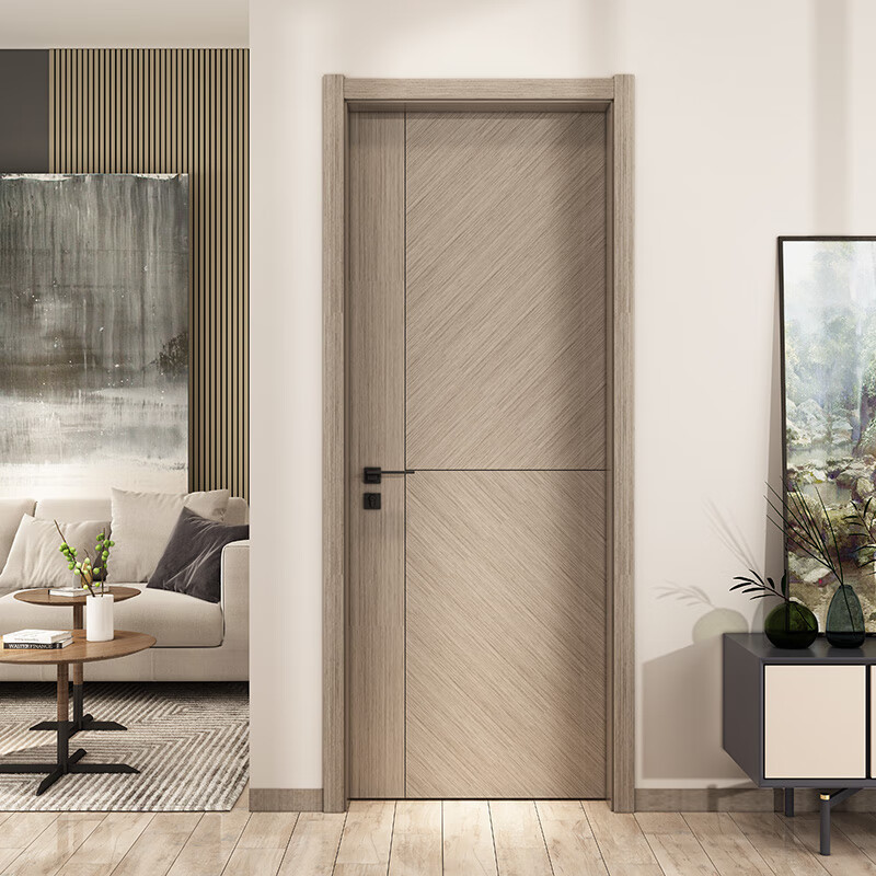 施韵令木门卧室门室内房间门隔音门套装门实木复合门极简房门预定