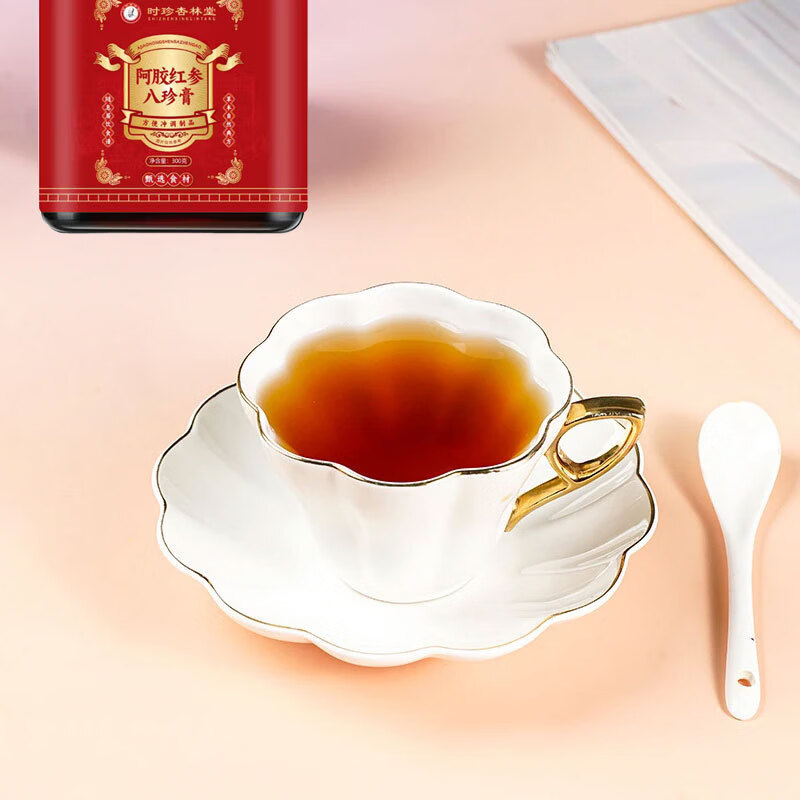 时珍杏林堂阿胶红参八珍膏女神玉灵膏益母膏女性滋补营养 时珍杏林堂阿胶红参八珍膏 300g*1瓶