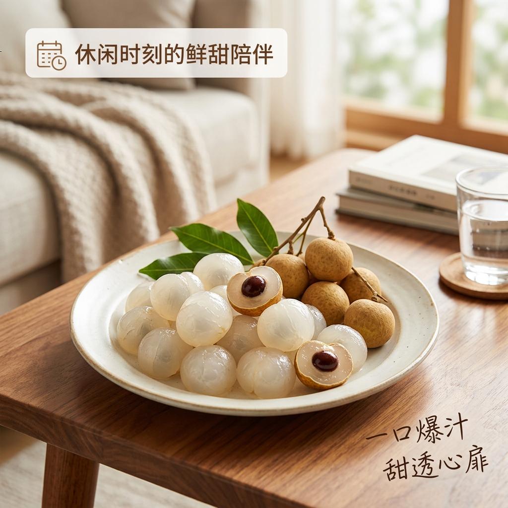 广西石硖龙眼新鲜龙眼桂圆整箱顺丰包邮 石硖龙眼净果8斤装