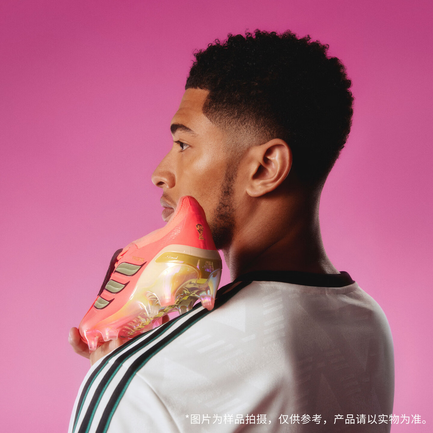 adidas PREDATOR ELITE FT AG人造草皮短钉足球鞋男女阿迪达斯 漩涡荧光红/铬灰/黑色 45