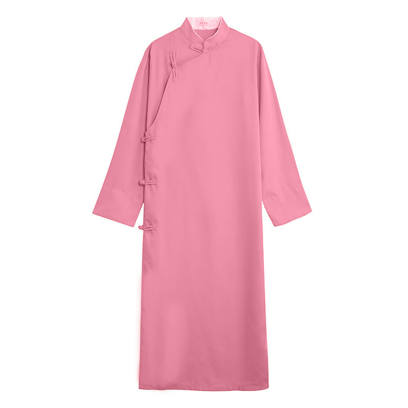 大褂德云社演出服男子长衫中国风男装民国中式长袍伴郎服学生 粉色