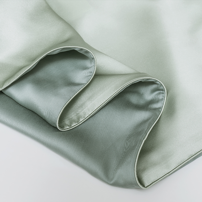 京东京造桑蚕丝枕套6a级桑蚕丝丝绸纯色枕头套双面使用单只4874cm湖