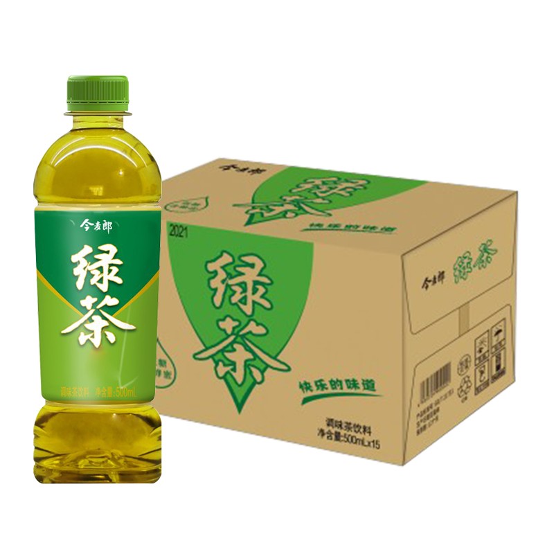 拍2件 今麦郎 果汁饮料 茶饮料500ml*15整箱装 多口味饮料 绿茶 65.