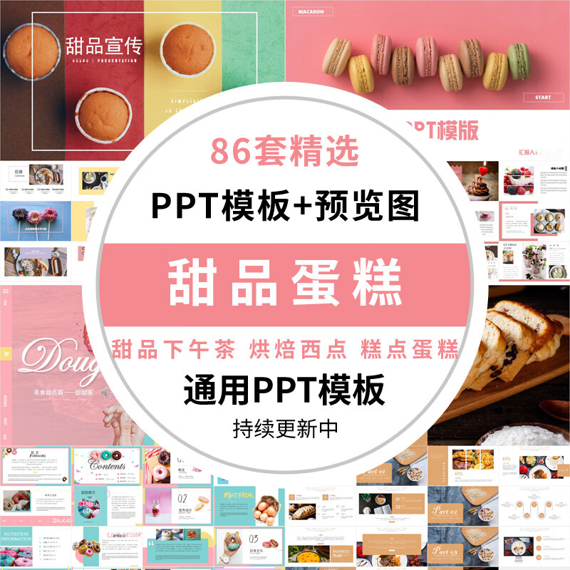 甜品ppt模板免费下载图片