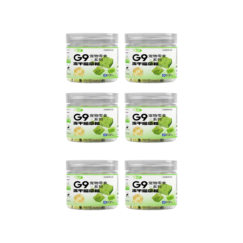 百亿补贴:俘获冻干猫草粒猫咪零食猫草片颗粒冻干懒人即食饼干猫零食 【助吐毛球】冻干猫草粒6罐56.61元
