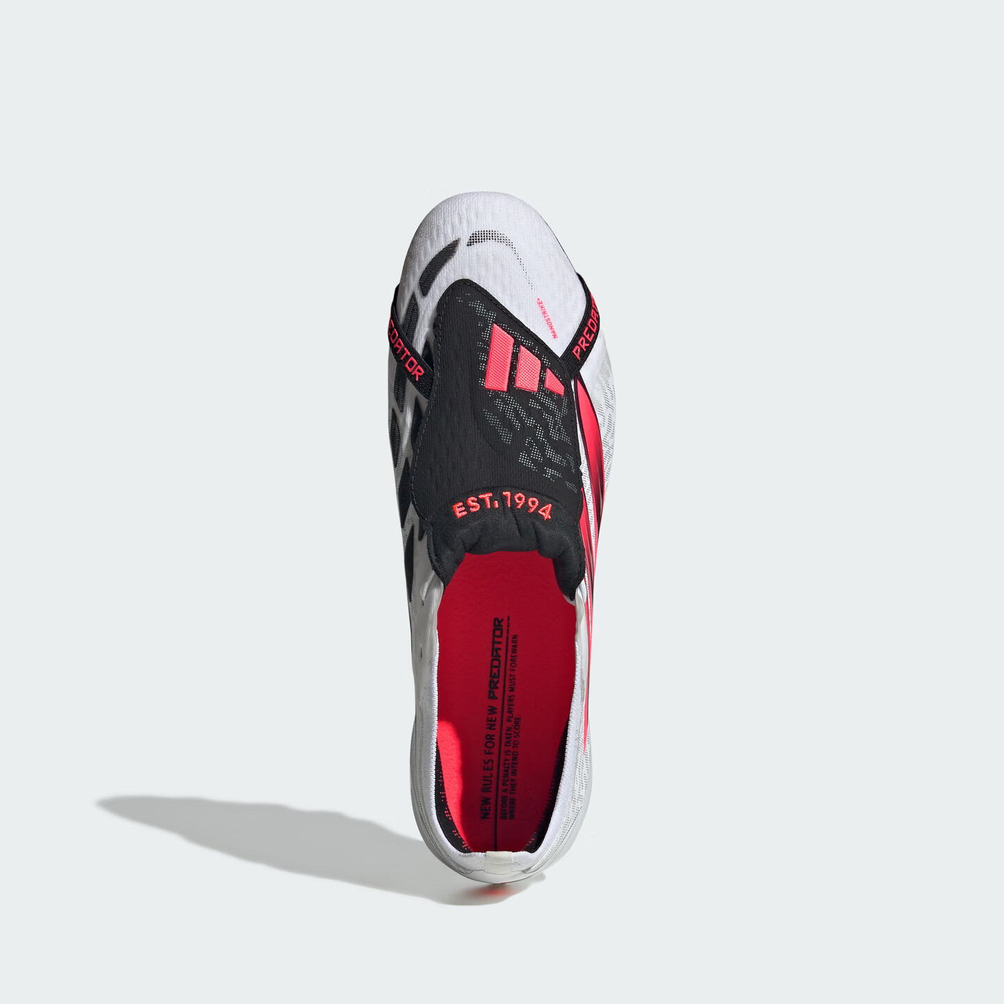adidas贝林厄姆同款PREDATOR ELITE FT 2G/3G AG足球鞋阿迪达斯 白色/漩涡荧光红/黑色 42