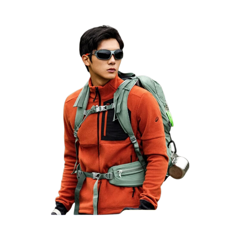 迪卡侬MH500男式摇粒绒外套安木色3XL 164.9元 - 86线报