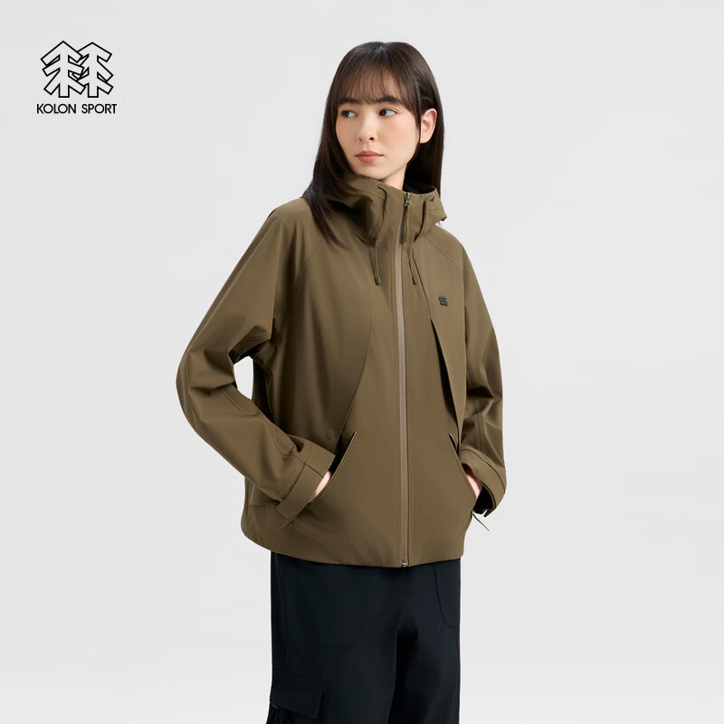 KOLON SPORT/可隆户外软壳衣 女士耐磨透湿防水bonding软壳夹克