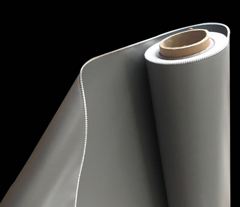 矽胶布隔热绝缘锂电池箱手套面料布耐高温1000度防火布 定制 灰色