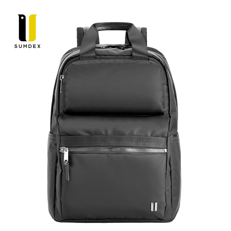 SUMDEX森泰斯双肩包男商务背包电脑包15.6大容量旅行包NON-605BK 黑色