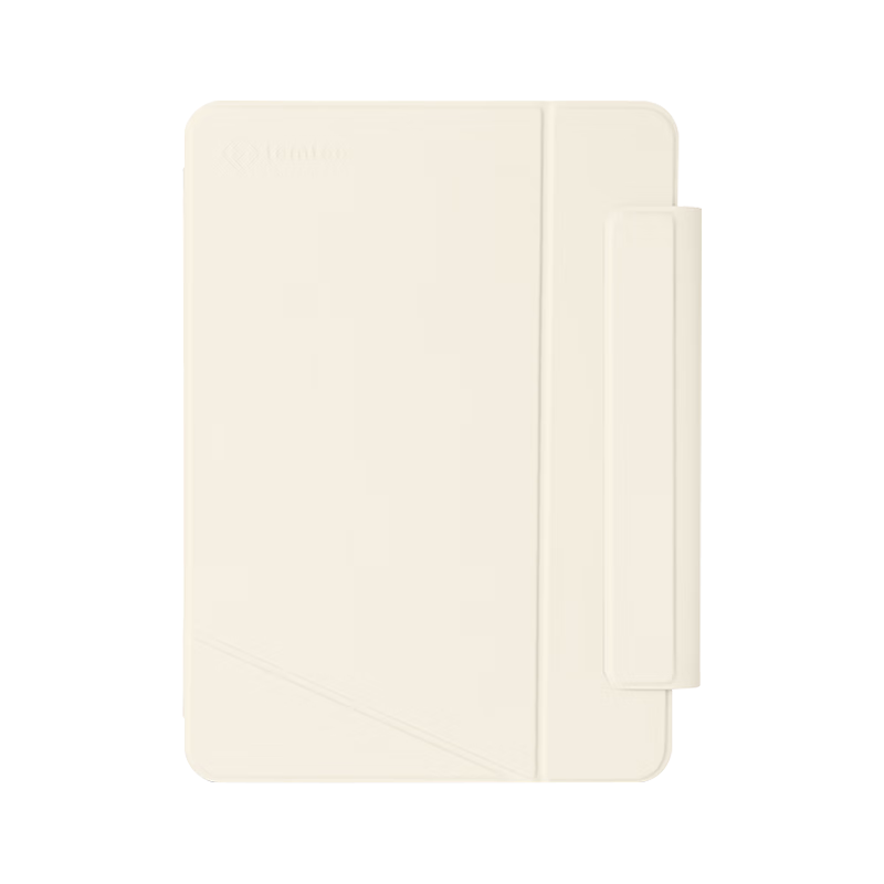 tomtoc iPad Pro2022平板保护套分体全包保护壳带笔槽无极调节横竖支撑 奶油白 11英寸